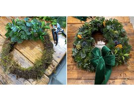 Christmas Door Wreath Workshop at Betchworth