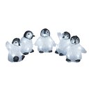 Acrylic Penguin LED 5 Piece Set