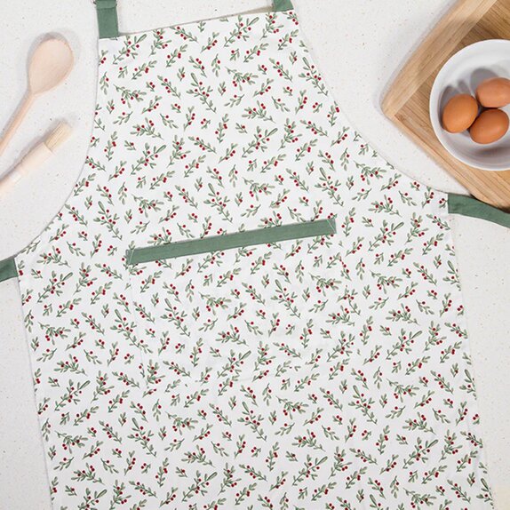 Apron Adult Holly Berry