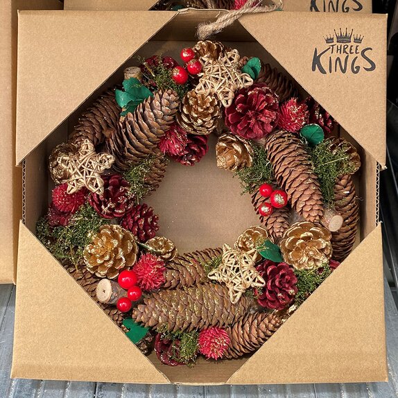 Artificial Wreath Three Kings 50 cm