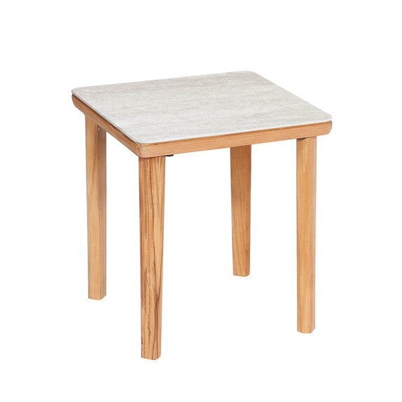 Barlow Tyrie Monterey Side Table 50 Square (Frost Ceramic)