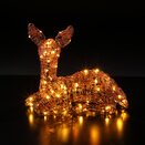 Brown Resting Baby Deer LED 36cm