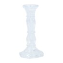 Candlestick Clear Glass Moulded small - image 2