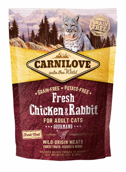 Carnilove Fresh Chicken & Rabbit Adult Cat 400g