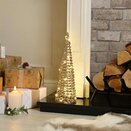 Champagne Gold Cone LED Tree 40cm - image 1