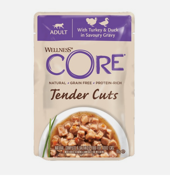 CORE Cat Wet Adult Turkey and Duck in Savoury Gravy Recipe 85g