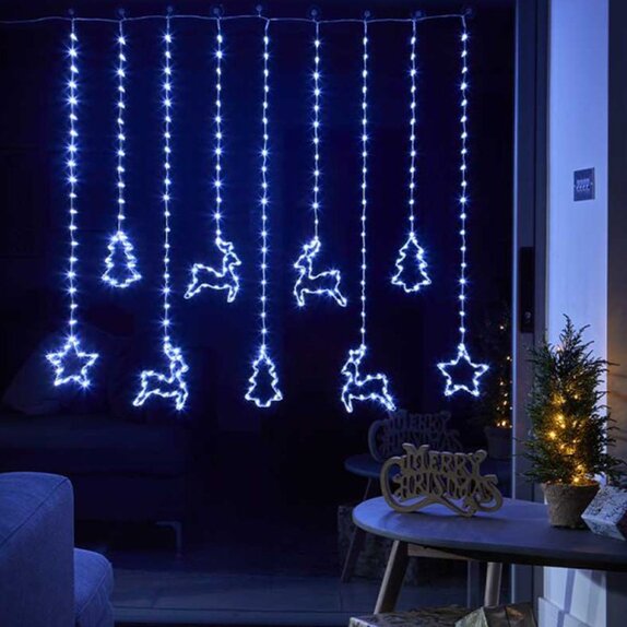 Curtain LED Festive Cool White