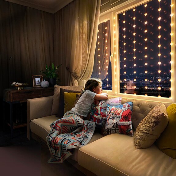 Curtain Light Flexibrights LED Hearts - image 1