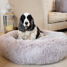 Dog Bed Calming Faux FurBed - Grey - XL - image 2