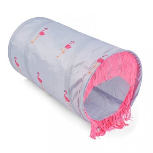 Floating Flamingo Crinkle cat tunnel