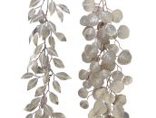 Garland Champagne Leaf with Glitter 150cm