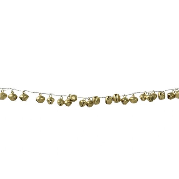 Garland Iron Mini Bells Gold 120cm