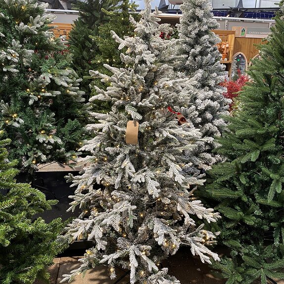 Highlands Snowy Pre-lit Fir Tree 1.8m