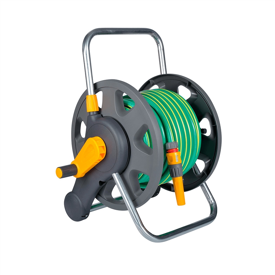 Hozelock Reel +30m hose plus fittings - Knights Garden Centres