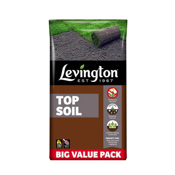 Levington Peat Free Top Soil 30L - Knights Garden Centres