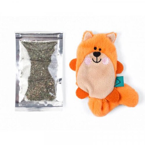 Nip-it refillable catnip toy animals with catnip sachet - image 3