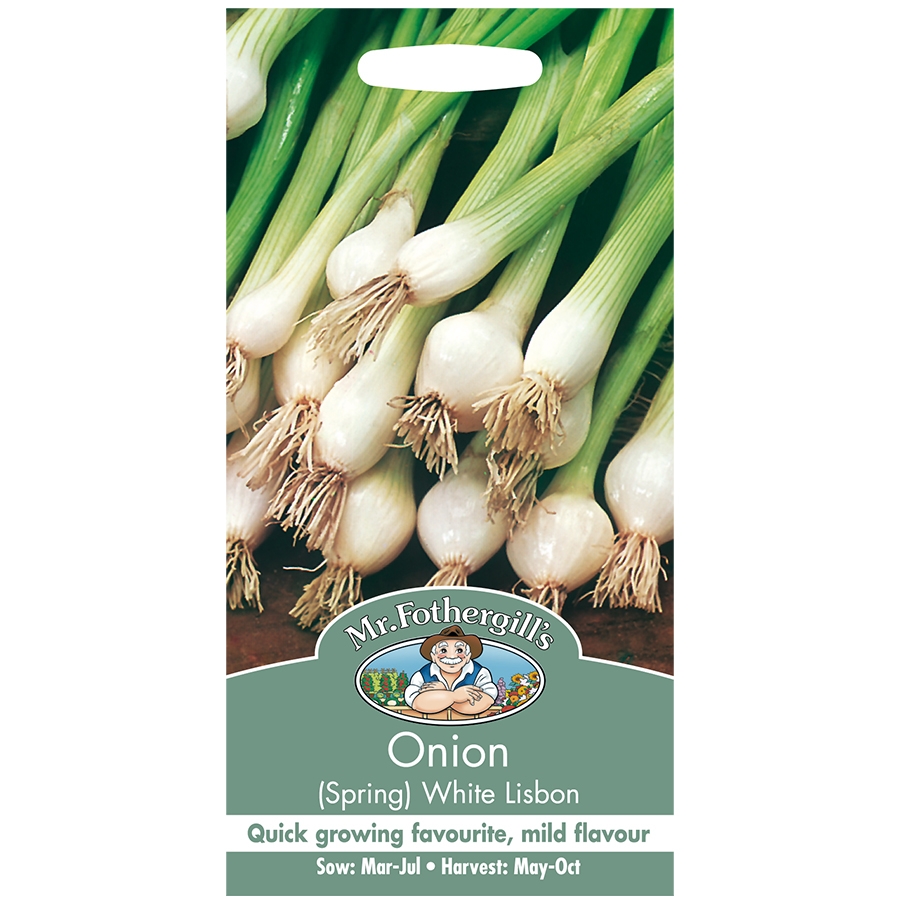 Onion Seeds (Spring) White Lisbon - Knights Garden Centres