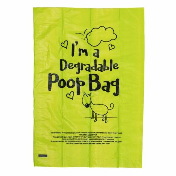 Poop Bags Degradable 4 rolls, 60 pack - image 1