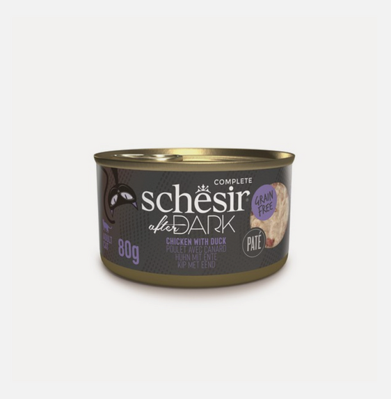 Schesir After Dark Pate Adult Cat Chicken & Duck 80g