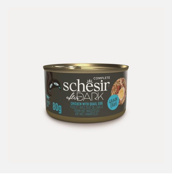 Schesir After Dark Wholefood Adult Cat Chicken & Egg 80g