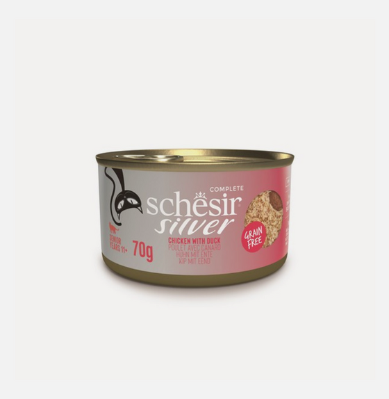 Schesir Silver Older Cat Chicken & Duck 70g