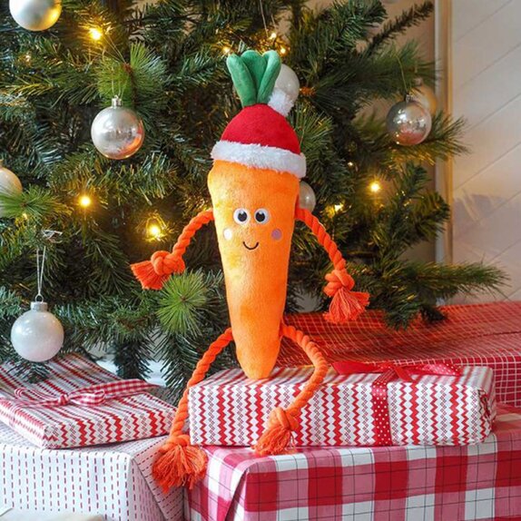 Toy for dogs Santa Carrot Rope-Legs