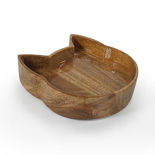 WOODEN CAT SHAPED BOWL 420ML - image 2